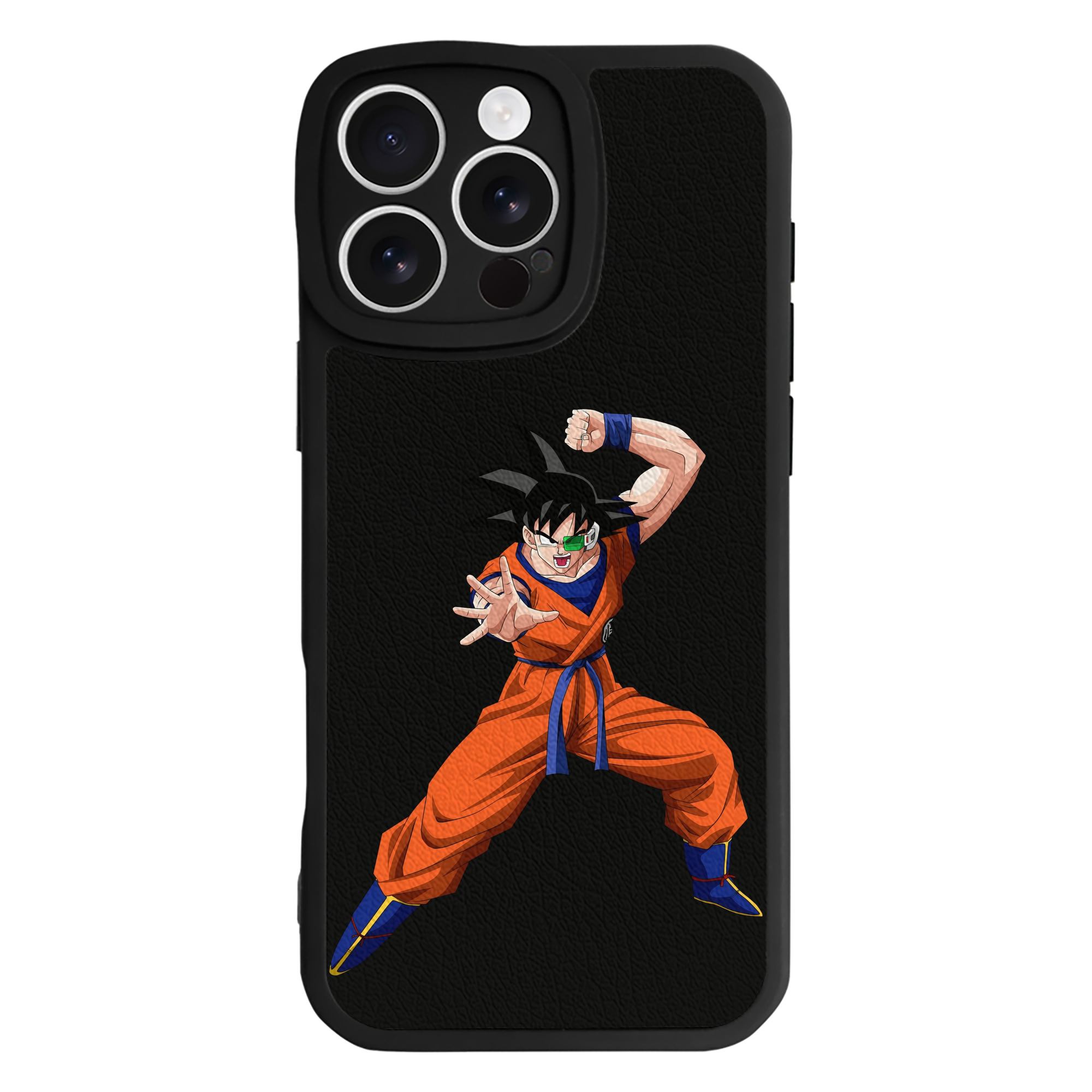 （画像用） ドラゴンボール 孫悟空（そん ごくう）Son Goku カカロット DRAGON BALL Kakarotto 【iPhone 16シリーズ対応】シリコンスマホケース（レザー調） 材質：シリコン